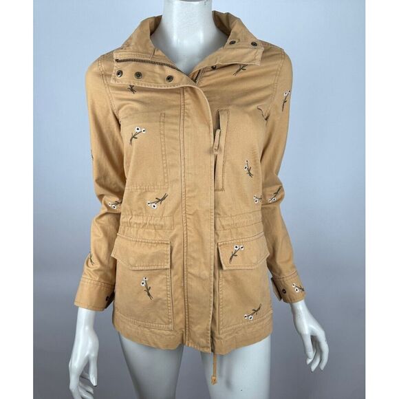 Madewell Jackets & Blazers - Madewell Embroidered Passage Jacket Women XS EUC $168 Pockets Cotton Full Zip